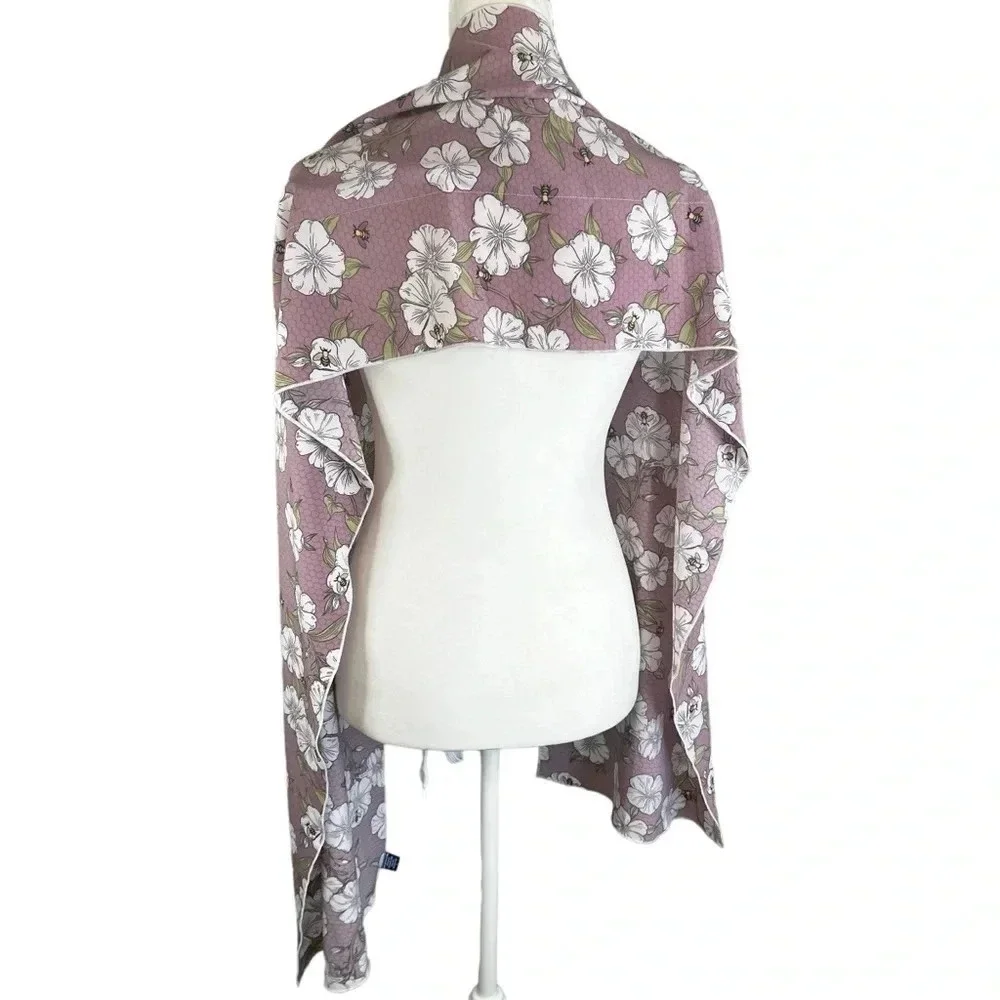 COOL YOU NOW Fashion Cooling Scarf with Pocket for cold pack Flowers & Bees - Picture 8 of 8